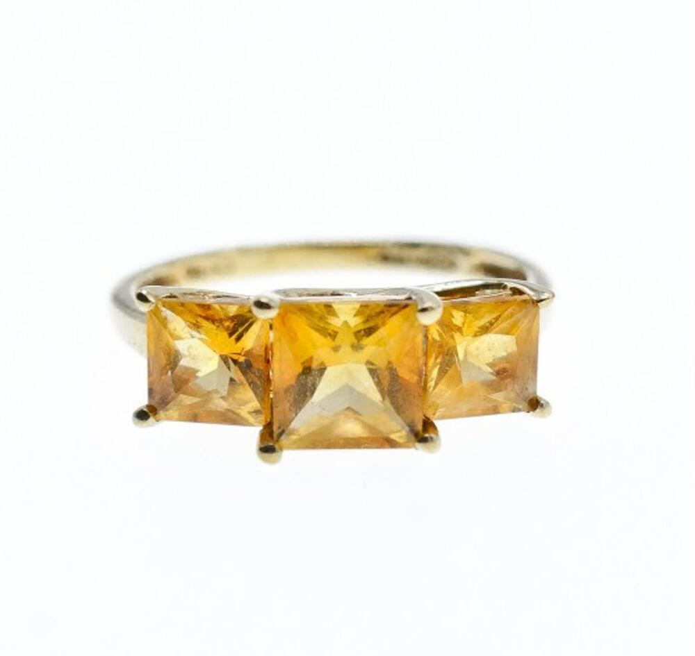 10K Yellow Gold Heliodor Ring Size 7.25